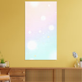 soft pastel gradient background is dotted キャンバスプリント (インサイチュ (リビング))