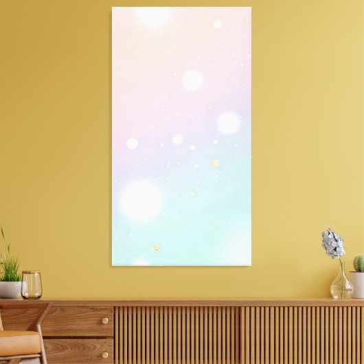 soft pastel gradient background is dotted キャンバスプリント (インサイチュ (リビング))