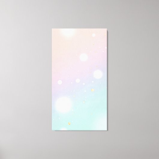 soft pastel gradient background is dotted キャンバスプリント (正面)