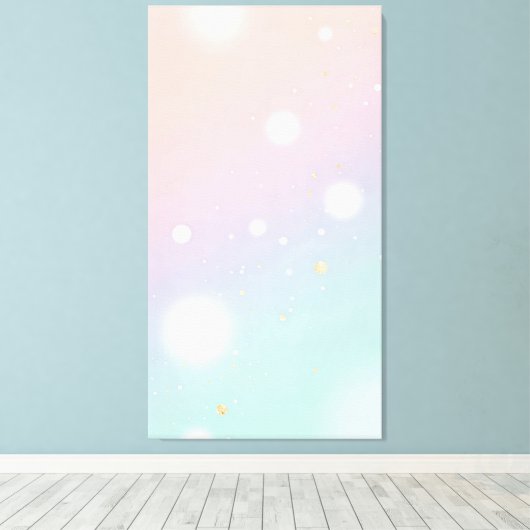 soft pastel gradient background is dotted キャンバスプリント (インサイチュ (ウッドフロア))