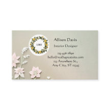 Soft Pastel Green Floral 