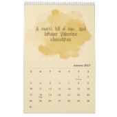 Soft Pastel Inspirational Art Calendar カレンダー (1月 2027)