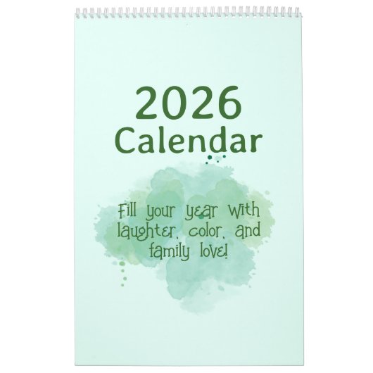 Soft Pastel Inspirational Art Calendar カレンダー (カバー)