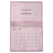 Soft Pastel Inspirational Art Calendar カレンダー (2月 2026)