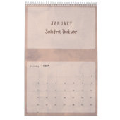 Soft Pastel Inspirational Art Calendar カレンダー (1月 2027)