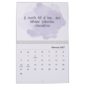 Soft Pastel Inspirational Art Calendar カレンダー (2月 2027)