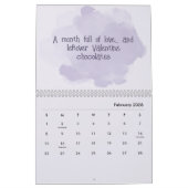 Soft Pastel Inspirational Art Calendar カレンダー (2月 2026)
