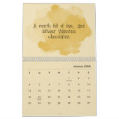 Soft Pastel Inspirational Art Calendar カレンダー (1月 2026)