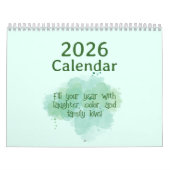 Soft Pastel Inspirational Art Calendar カレンダー (カバー)