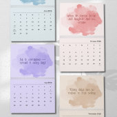 Soft Pastel Inspirational Art Calendar カレンダー