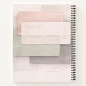 Soft pastel layers AI art  ノートブック (裏面)