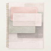 Soft pastel layers AI art  プランナー手帳 (正面)