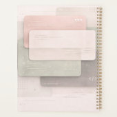 Soft pastel layers AI art  プランナー手帳 (裏面)