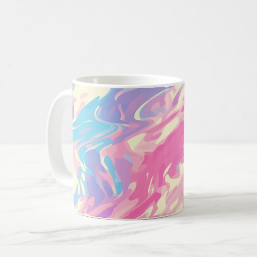✨ Soft Pastel Marble Design - Trendy & Smooth 🎨 コーヒーマグカップ (正面左)