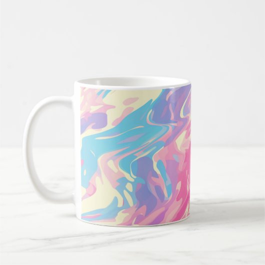 ✨ Soft Pastel Marble Design - Trendy & Smooth 🎨 コーヒーマグカップ (左)