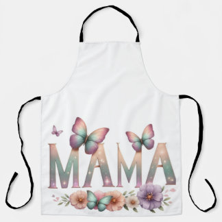 Soft Pastel MOM with Butterflies – Elegant Mother' エプロン