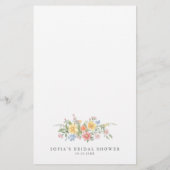 Soft Pastel Ornate Bridal Shower Who Am I Game (裏面)