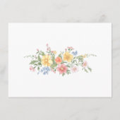 Soft Pastel Ornate Spring Garden Floral Wedding En エンクロージャーカード (裏面)