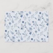 Soft Pastel Ornate Spring Garden  Wedding Details エンクロージャーカード (裏面)