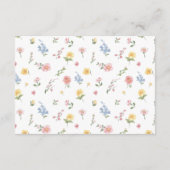 Soft Pastel Ornate Spring Gold Wedding Details エンクロージャーカード (裏面)