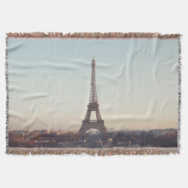 Soft Pastel Paris Eiffel Tower Art スローブランケット