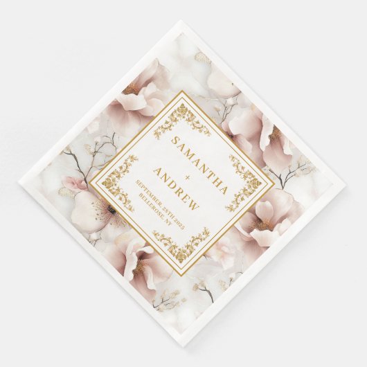 Soft pastel pink ivory gold boho floral wedding  (コーナー)