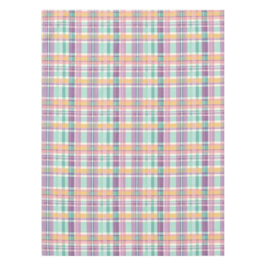 Soft Pastel Plaid  テーブルクロス (正面)