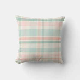 Soft Pastel Plaid one クッション