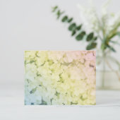 Soft Pastel Rainbow Hydrangea ポストカード (スタンド正面)