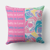 Soft Pastel Rose Love - Softly in love クッション (裏面)