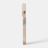 Soft Pastel Sunset Hills Minimal Abstract Landscap iPhoneケース (左側面)