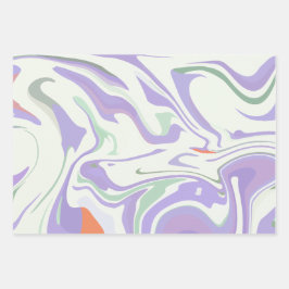 Soft Pastel Swirls ラッピングペーパーシート