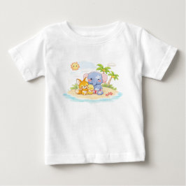 Soft Pastel toy Characters ベビーTシャツ
