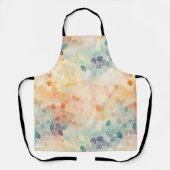 Soft Pastel Watercolor Abstract エプロン (正面)