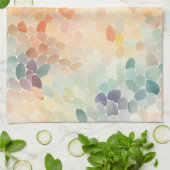 Soft Pastel Watercolor Abstract キッチンタオル (折り畳み)