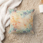 Soft Pastel Watercolor Abstract クッション (ブランケット)