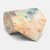 Soft Pastel Watercolor Abstract ネクタイ (ロール)