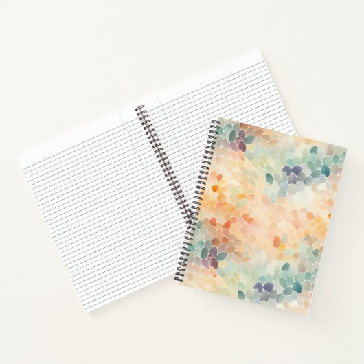 Soft Pastel Watercolor Abstract ノートブック (内部)