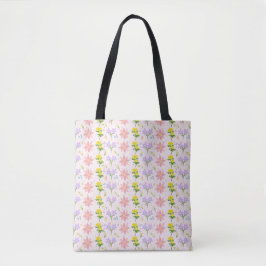  ​Soft Pastel Wildflower Pattern Tote Bag トートバッグ