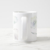 Soft Pastel Wildflowers Watercolor Grace ジャンボコーヒーマグカップ (裏面)