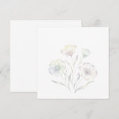 Soft Pastel Wildflowers Watercolor Grace セーブザデート (正面/裏面)