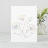 Soft Pastel Wildflowers Watercolor Grace 招待状 (スタンド正面)