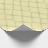 Soft Pastel Yellow and Mint Green Geometric ラッピングペーパー (角)