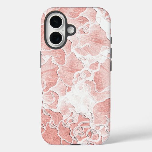 Soft Peach and Pink Flower Phone Cover Case-Mate iPhoneケース (裏面)