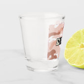 Soft Peach Camouflage Military Shot Glass ショットグラス (左)