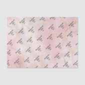 Soft Peach Gold Marble 薄葉紙 (正面)