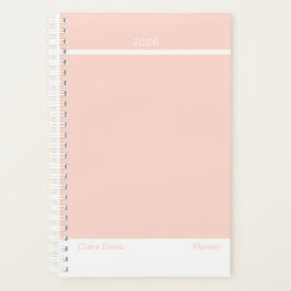 Soft Peach Minimalist Planner プランナー手帳