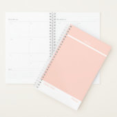 Soft Peach Minimalist Planner プランナー手帳 (ディスプレー)