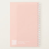 Soft Peach Minimalist Planner プランナー手帳 (裏面)
