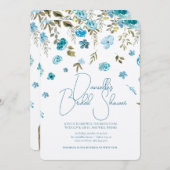 Soft Petal Rain Bridal Shower Invitation 招待状 (正面/裏面)